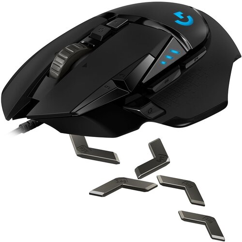 Logitech G502 Corded Gaming Mouse - HERO - BLACK - USB - EWR2 910-005471 Cene