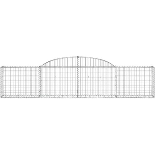  Lučne gabionske ko&amp;scaron;are 4 kom 300x30x60/80 cm pocinčano željezo Slike
