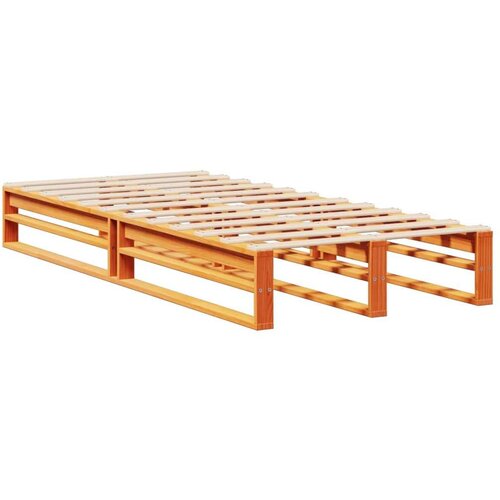  Krevet s regalom za knjige bez madraca 100x200 cm masivno drvo Slike