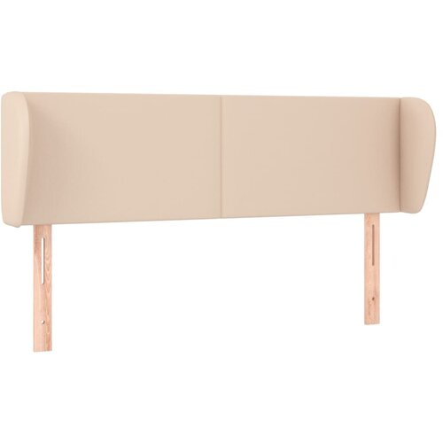  Uzglavlje s u&amp;scaron;ima boja cappuccina 147x23x78/88 cm umjetna koža Slike