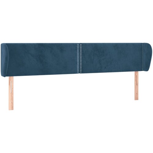 Maison Chic vzglavna omarica - nočna omarica - posteljna omarica z u&amp;scaron;esi temno modro 183x23x78/88 cm žamet, (21709264) Slike