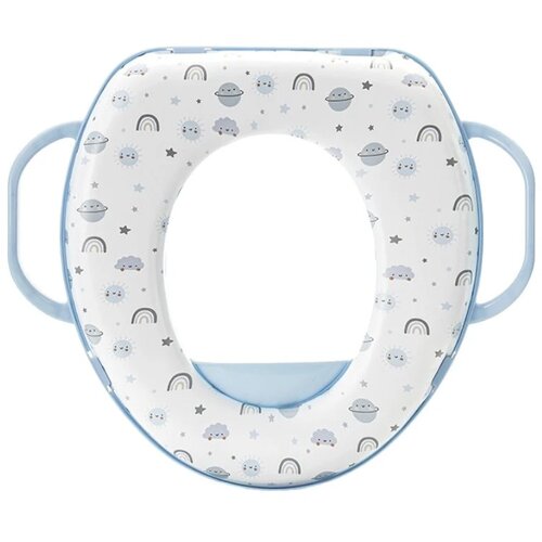 Lorelli Soft trening adapter za WC &amp;scaron;olju, Plantes Blue Slike