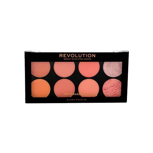 Revolution blush palette paletka 8 rdečil 12,8 g odtenek hot spice za ženske