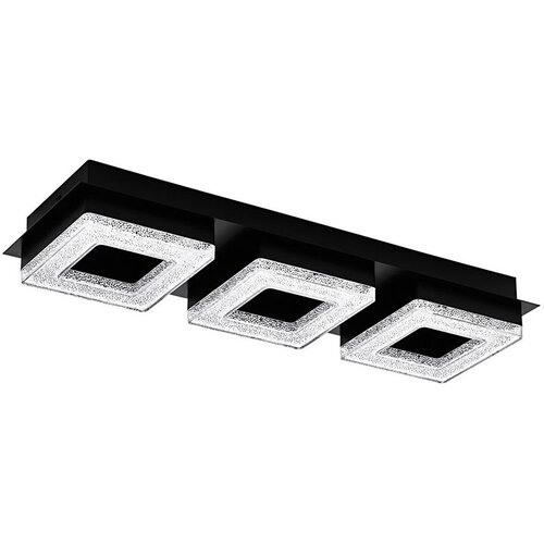 Eglo fradelo 1 zidna/stropna/3, led, 3x4w, 3x400lm, crna/čelik/kristal Cijene