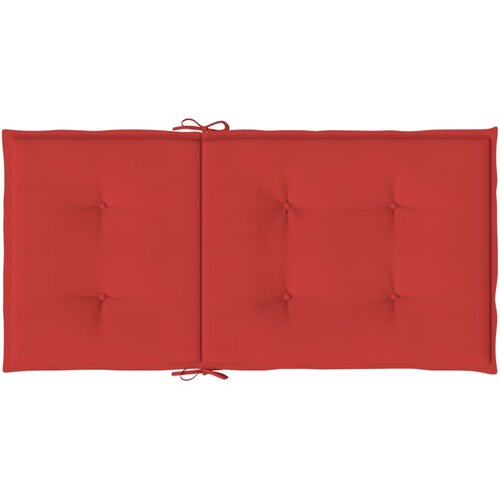  Jastuci za vrtne stolice 6 kom crveni 100x50x3 cm od tkanine Slike