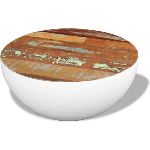  Stolić za kavu u obliku zdjele od obnovljenog drva 60x60x30 cm Slike