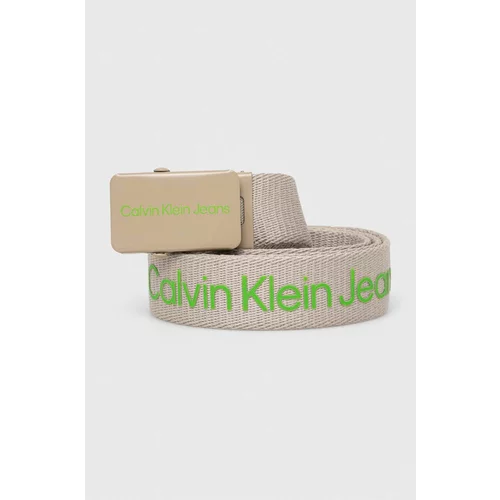 Calvin Klein Jeans Otroški pas bež barva