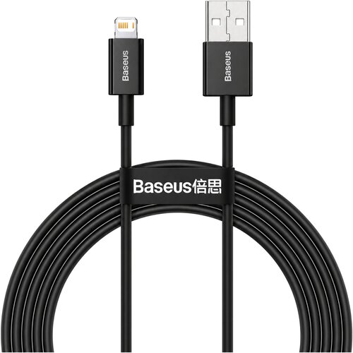 Baseus Superior USB-A v Lightning kabel 2.4A črne barve dolžine 2m CALYS-C01 Slike