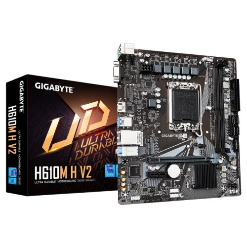 Gigabyte H610M H V2, DDR5, SATA3, HDMI, USB3.2Gen1, LGA1700 mATX Cene