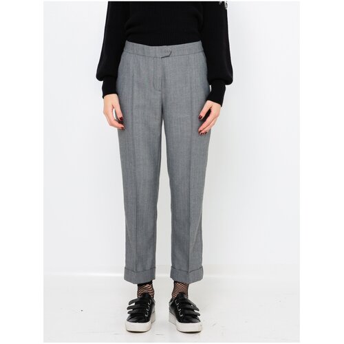 Camaieu Grey Shortened Trousers - Women Cene