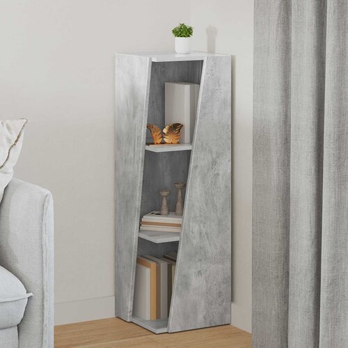 Bočna polica Betonski sivi 33 x 32 x 100,5 cm Konstruirano drvo Cijene
