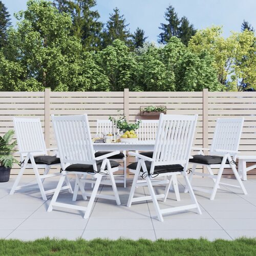 vidaXL Jastuci za stolice 6 kom crni 40 x 40 x 7 cm od tkanine Oxford Cijene