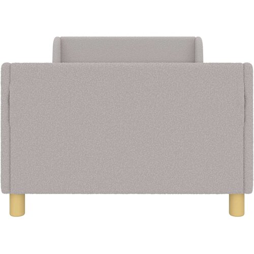  Krevet za djecu s uzglavljem Svijetlo siva 80 x 200 cm Vuna Slike