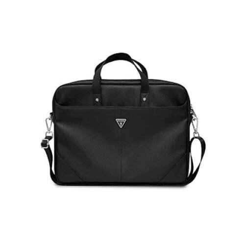 Guess Saffiano Triangle Logo Black torba za prenosnike do 16", (20689522) Cene