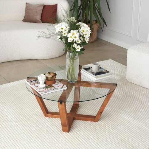  Lotus Wooden Coffee Table Slike