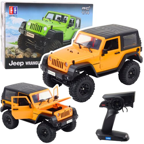  Licencirani auto na daljinsko upravljanje Jeep Wrangler Rock 1:14 - žuti Cene