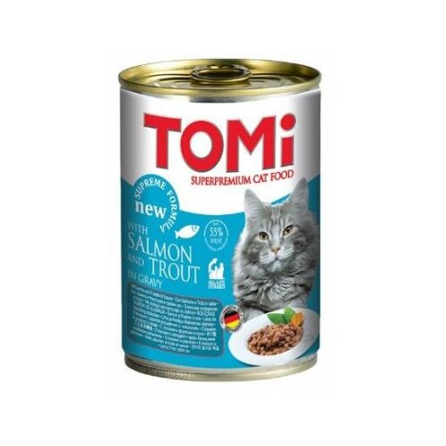 Tomi cat losos&pastrmka konzerva 400g hrana za mačke Slike