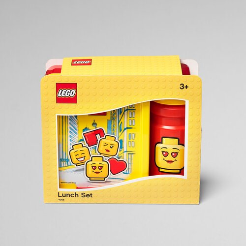 Lego Komplet rumeno-rdeče posode za prigrizke in steklenice za pitje Iconic Slike