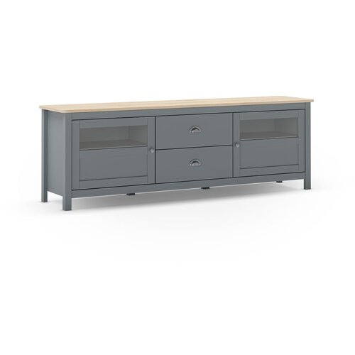 Marckeric Zelena TV komoda od masivnog bora 180x59 cm Misti – Cijene