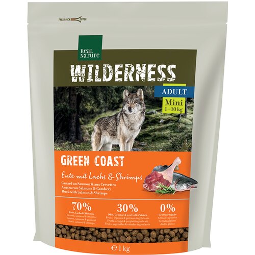 Real Nature Wilderness Mini Adult patka s lososom i kozicama 1 kg Cijene
