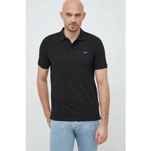 Calvin Klein Polo majica za muškarce, boja: crna, jednobojni model