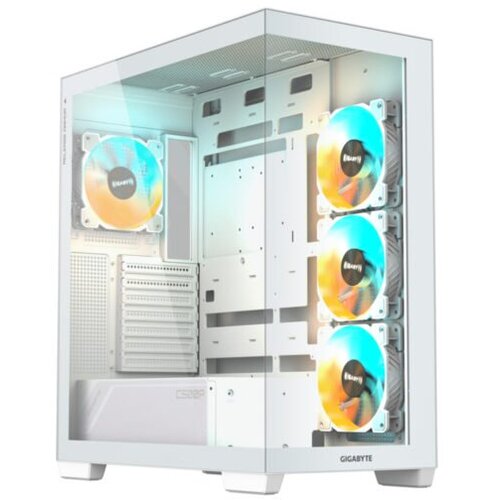 Gigabyte C500 Panoramic Stealt Mid-tower, ATX, 4x ARGB fans White Case Cijene