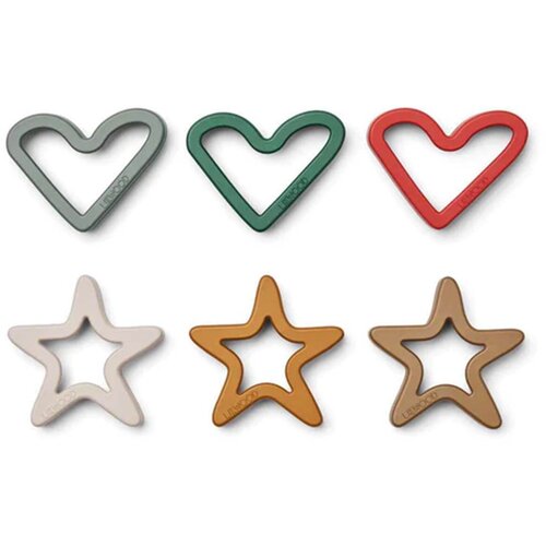 Liewood 6 dijelni set modela za pripremu keksića svend holiday multi mix Cijene