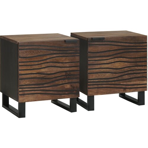 vidaXL Noćni ormarići 2 kom 40x33,5x46 cm Čvrsta drvo mango Cijene