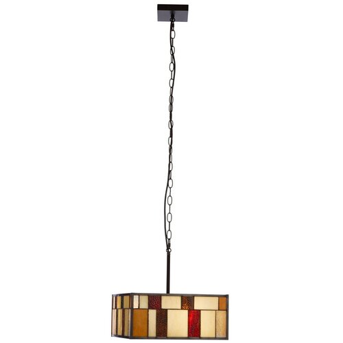 Premier Housewares Metalna viseća svjetiljka sa staklenim sjenilom Waldorf &amp;ndash; Slike