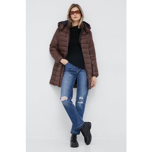 Pepe Jeans Jakna Agnes za žene, boja: smeđa, za zimu Slike
