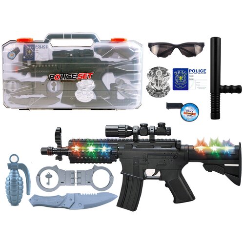 Policijski set za igru - 9 elemenata + kovčeg Cijene
