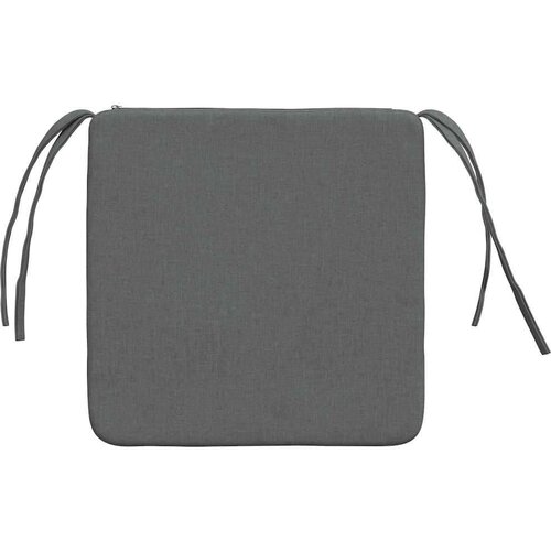 VidaXL Jastučići za sjedenje 4 pcs Tamno siva 40 x 40 x 3 cm tkanina Slike