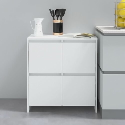 Komoda bijela 70 x 41 x 75 cm od konstruiranog drva Cijene