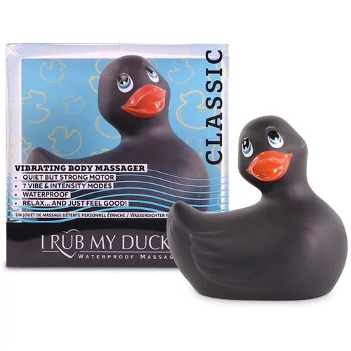 Big Teaze Toys My Duckie Classic 2.0 - Vodoodporni klitorisni vibrator z igrivo račko (črn)
