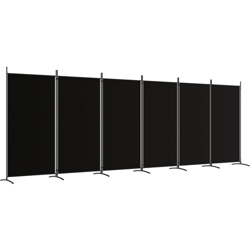 Maison Chic Paravan - Sobne pregrade 6-delni črn 520x180 cm blago, (22111904) Cene