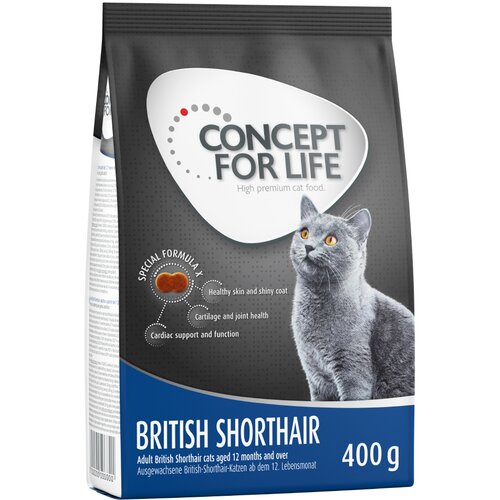 Concept for Life Snižena cijena! 400 g - British Shorthair Adult Cijene