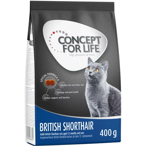 Concept for Life Snižena cijena! 400 g - British Shorthair Adult