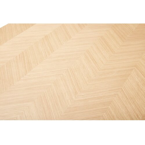 H&amp;uuml;bsch Blagovaonski stol od punog hrasta u prirodnoj boji 100x200 cm Herringbone &amp;ndash; Slike
