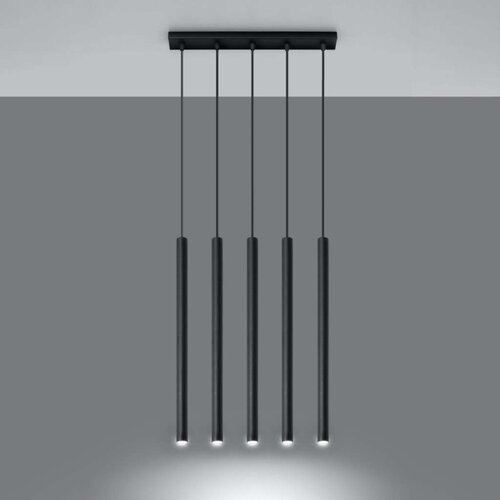  Sollux SL.0472 - Luster na sajli PASTELO 5 5xG9/8W/230V crna Slike
