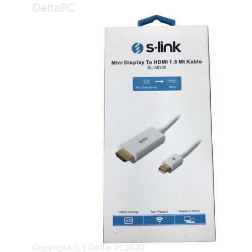 SLINK SL-MD95 Mini Displaz\yport na HDMI kabel 1.8m Slike
