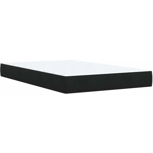  Boxspring krevet s madracem Crna 120 x 200 cm Bar&amp;scaron;un - Crna 120 x 200 cm Pro&amp;scaron;iveno gumbima Slike