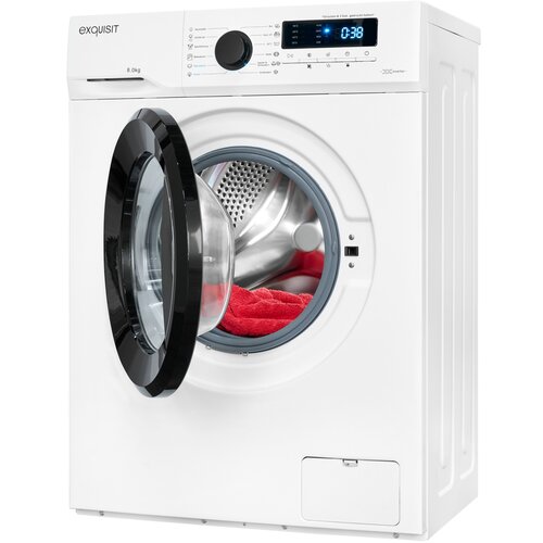 EXQUISIT Izbrana pralni stroj 8 kg, 1400 WA8014-020A, obr/min, bela. Slike