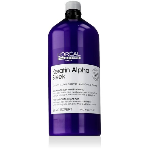 L´Oréal Paris Keratin Alpha Sleek Professional Shampoo &scaron;ampon za nposlu&scaron;nu kosu 1500 ml za žene Cijene
