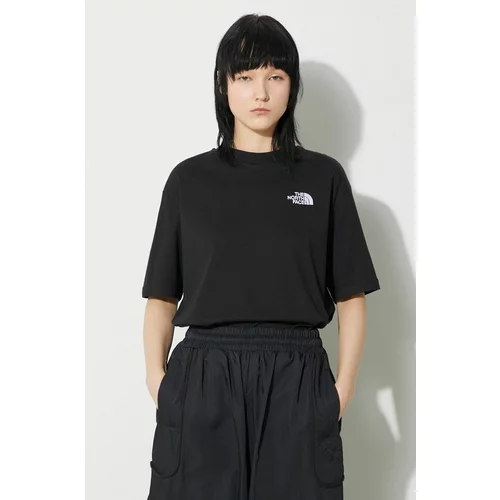 The North Face Pamučna majica W S/S Essential Oversize Tee za žene, boja: crna, NF0A87NQJK31