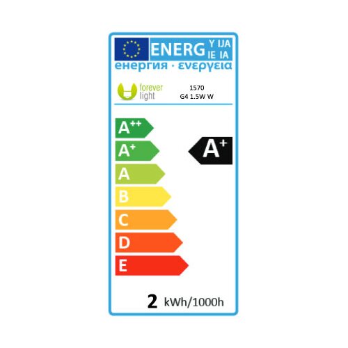FOREVER LIGHT LED žarnica E27 G45 2W - rumena Cene