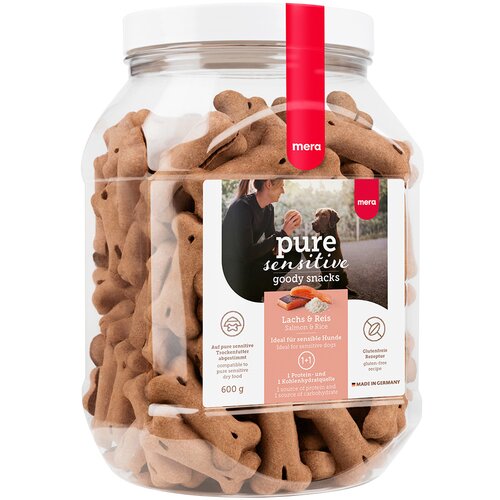 mera pure sensitive Goody Snacks 600 g - 600 g Losos i riža Cijene