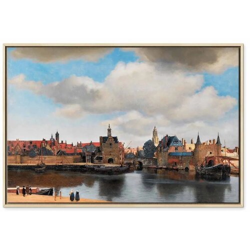  Slika - Jan Vermeer – View of Delft 120x80 U prirodnom drvenom okviru Cene