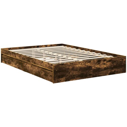  Krevet s od storage Dimljeni hrast 135 x 190 cm Slike