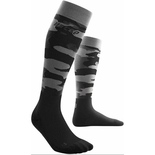 Cep Women's compression knee-high socks Camocloud Black/Grey Slike
