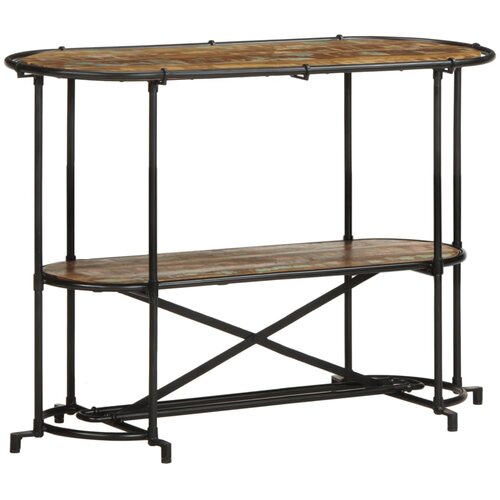 VidaXL Konzolna mizica 110x42x76 cm trden predelan les Slike